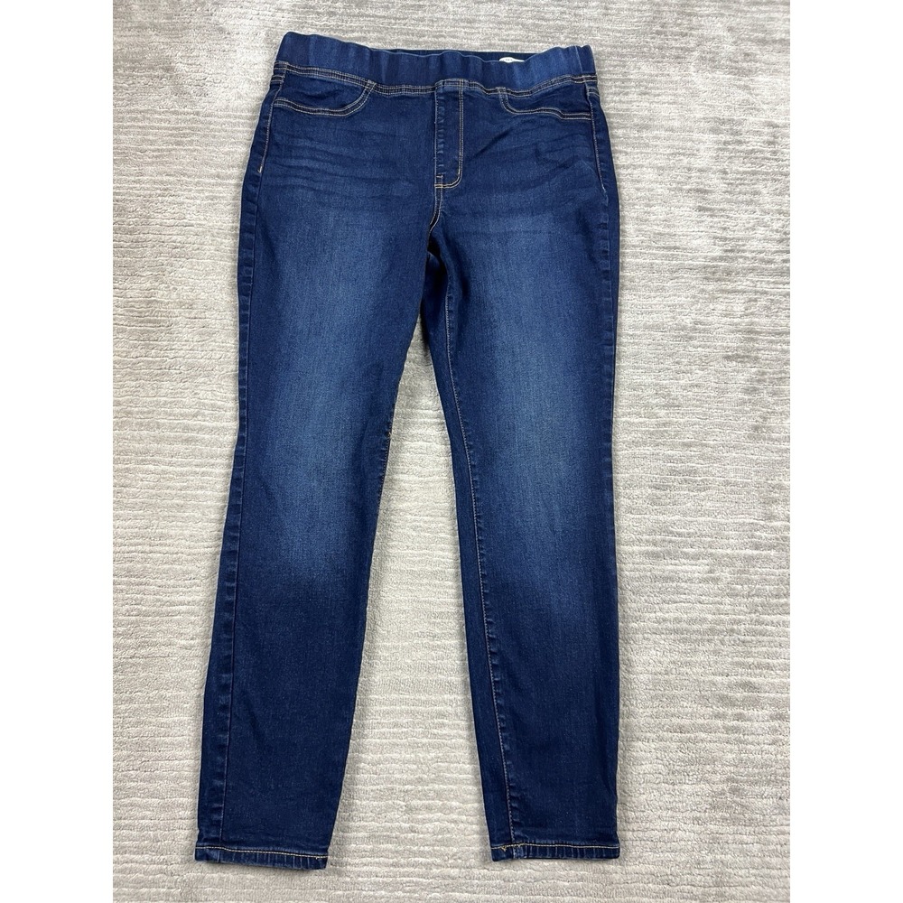 Wonderly Jean Jeggings Womens 10 S Blue Dark Wash Denim Pull On Super Skinny